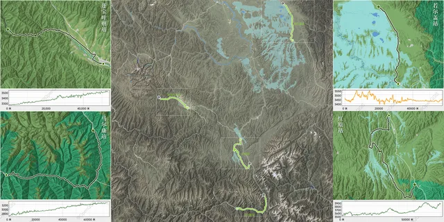 阿坝骑行 3D 轨迹与速度高程着色